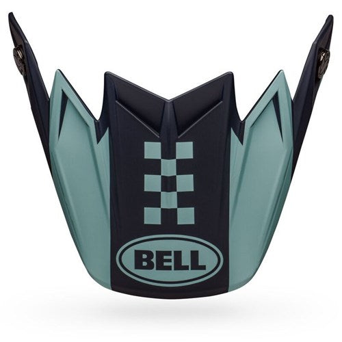 BELL S/P - MOTO-9 FLEX PEAK BREAKAWAY MATT NAVY/LT-BLU (O/S)