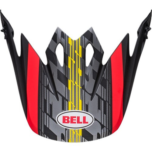 BELL S/P - MX-9 MIPS PEAK OFFSET MATT BLK/RED