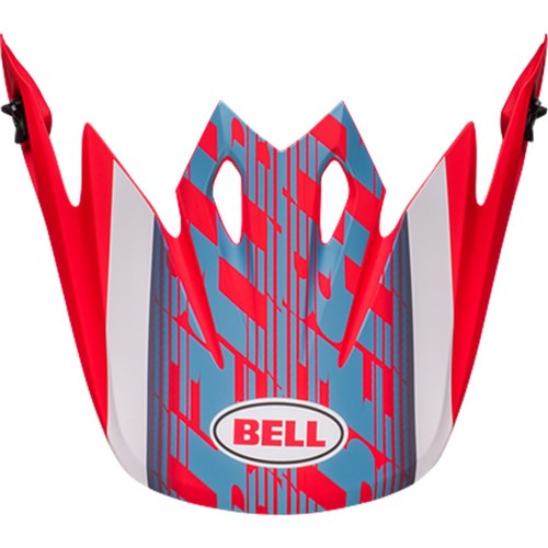BELL S/P - MX-9 MIPS PEAK OFFSET MATT METALLIC BLU/WHT