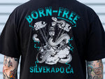 Born Free Snake Knuckle Black T-Shirt - X-Large - Biltwell Helmets