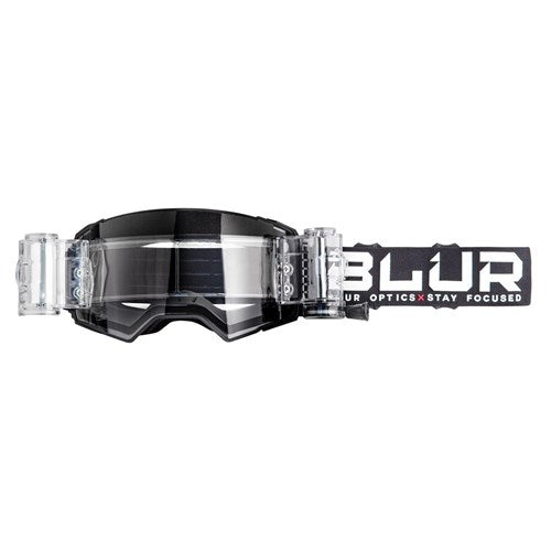BLUR B-60 ROLL OFF GOGGLE STEALTH MATT BLK (TAC ANTI-FOG LENS)