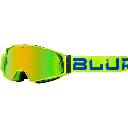 BLUR B-20 GOGGLE FLAT HI-VZ/BLU (RAD-RED LENS)