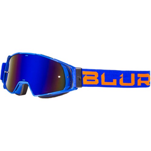 BLUR B-20 GOGGLE FLAT BLU/ORG (RAD-BLU LENS)