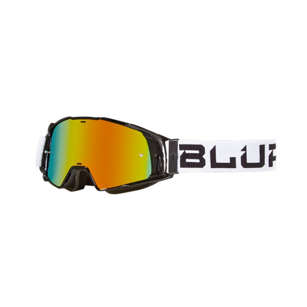 BLUR B-20 GOGGLE FLAT BLU/ORG (RAD-BLU LENS)