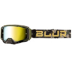 BLUR B-40 GOGGLE BLK/CAMO (GLD LENS)