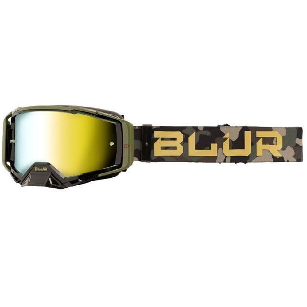 BLUR B-40 GOGGLE BLK/CAMO (GLD LENS)