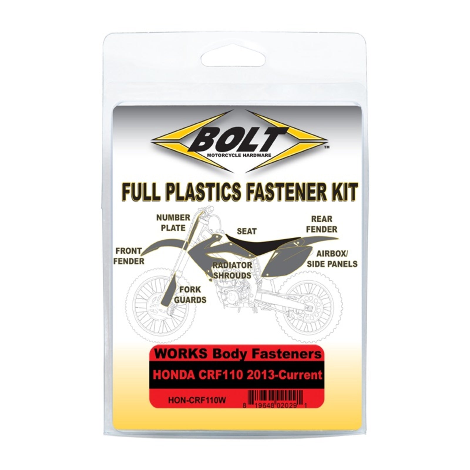 Bolt Body Work Fastener Kit - Honda