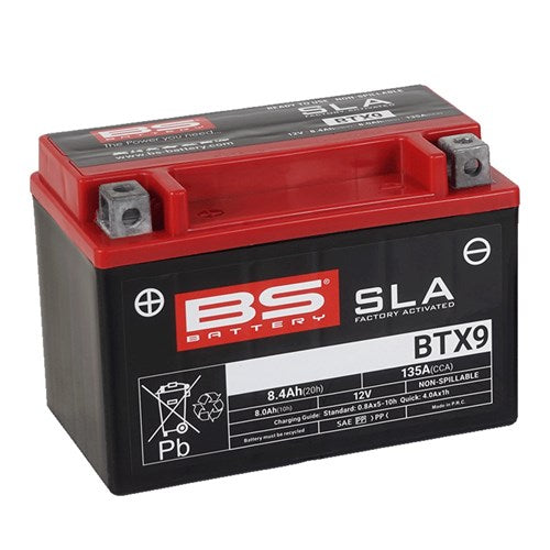 BS BATTERY SLA - BTX9 (FA) - [CTN 6] (UN2800/CLASS 8)