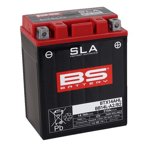 BS BATTERY SLA - BTX14AHL/ BB14L-A2/B2 (FA) - [CTN 4] (UN2800/CLASS 8)