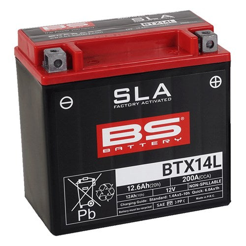 BS BATTERY SLA - BTX14L (FA) - [CTN 4] (UN2800/CLASS 8)