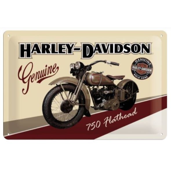 HARLEY-DAVIDSON MEDIUM SIGN HARLEY FLATHEAD