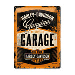 HARLEY-DAVIDSON GARAGE TIN SIGN - 40X30CM
