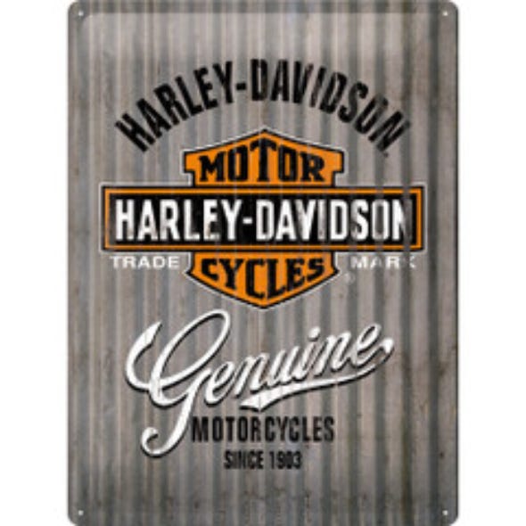 HARLEY-DAVIDSON SIGN HD METAL WALL
