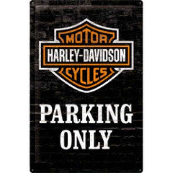 HARLEY-DAVIDSON SIGN 40X60CM HD PARKING ONLY