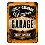 HARLEY-DAVIDSON GARAGE TIN SIGN - 15X20CM