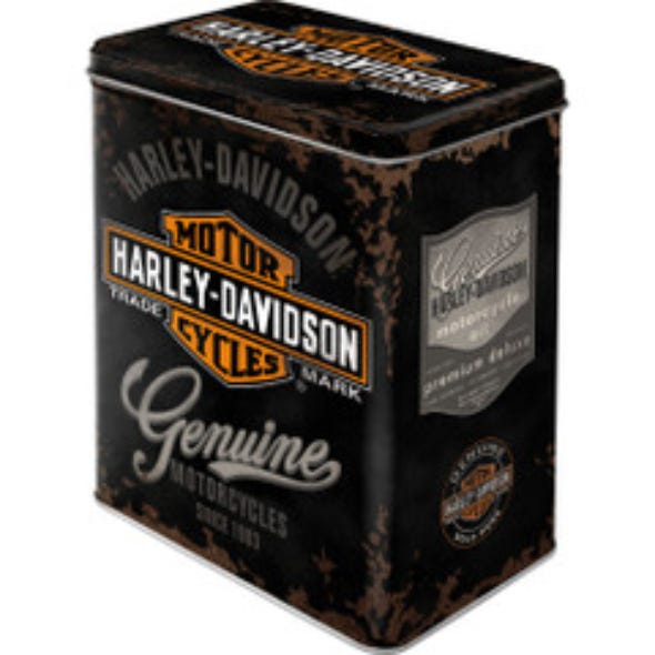 HARLEY-DAVIDSON LARGE STORAGE TIN HD GENIUNE