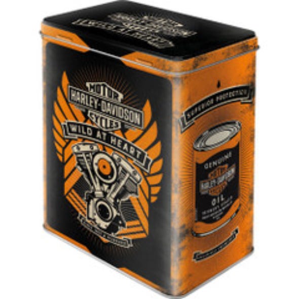 HARLEY-DAVIDSON LARGE STORAGE TIN HD WILD AT HEART