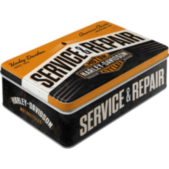 HARLEY-DAVIDSON FLAT STORAGE TIN HD SERVICE & REPAIR