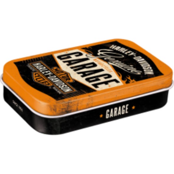 HARLEY-DAVIDSON XL MINT TIN HD GARAGE