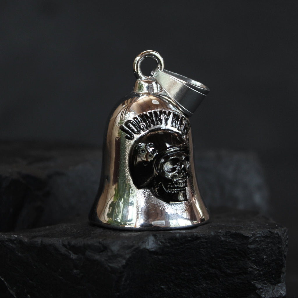Johnny Reb Skull Rider Ride Bell - Silver - product image 1