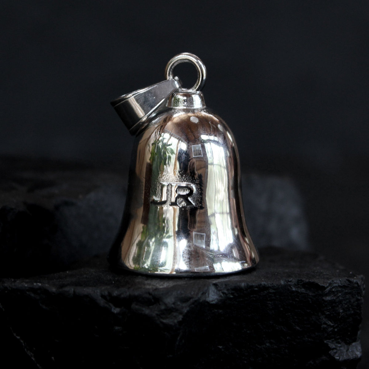 Johnny Reb Skull Flag Ride Bell - Silver - product image 2