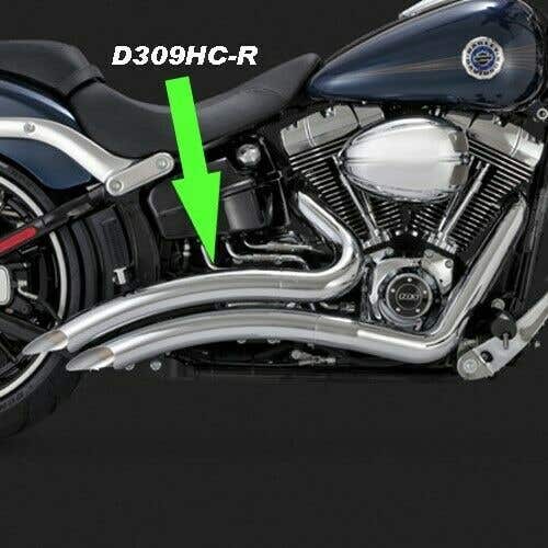 VANCE AND HINES REAR CYLINDER MUFFLER END HEAT SHIELD FOR BIG RADIUS 2-2