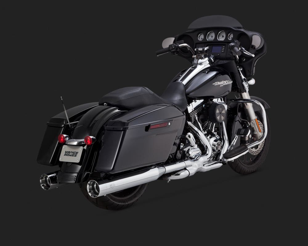 VANCE AND HINES OVERSIZE 450 TITAN SLIPON MUFFLERS FOR TOURING TO 2016