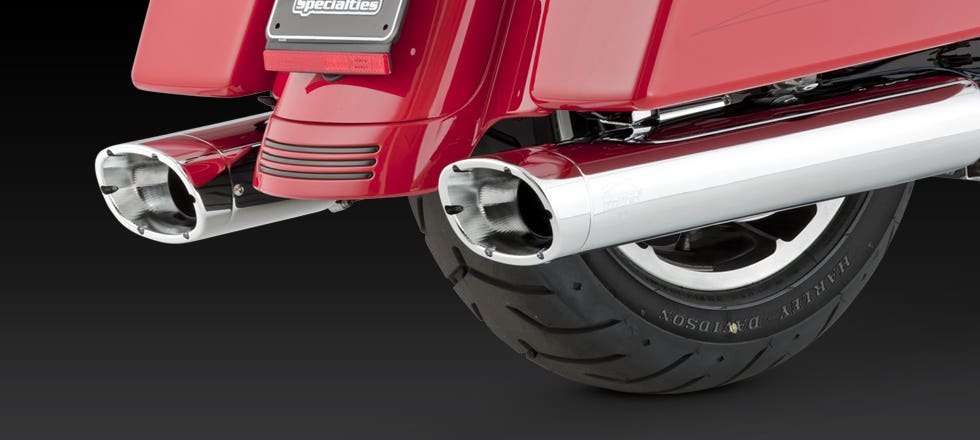 VANCE AND HINES TOURING MONSTER OVAL MUFFLERS