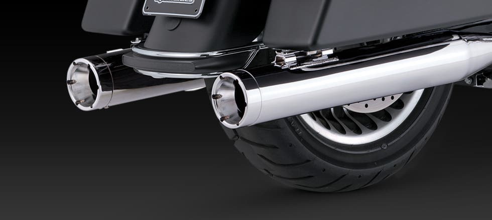 VANCE AND HINES TOURING MONSTER ROUND SLIP ON MUFFLERS