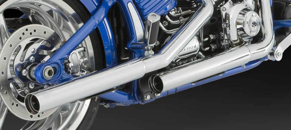 VANCE AND HINES SOFTAIL STRAIGHT SHOTS EXHAUST MUFFLERS