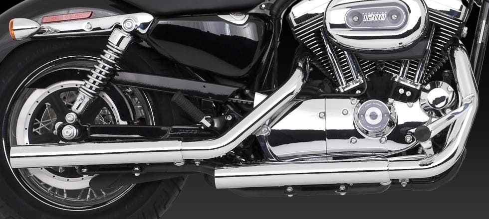 VANCE AND HINES SOFTAIL STRAIGHT SHOTS EXHAUST MUFFLERS