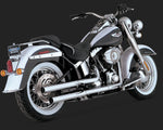 VANCE AND HINES STRAIGHTSHOTS HS SLIP-ON MUFFLERS CHROME FOR SOFTAIL 07-16 FLSFLSTN