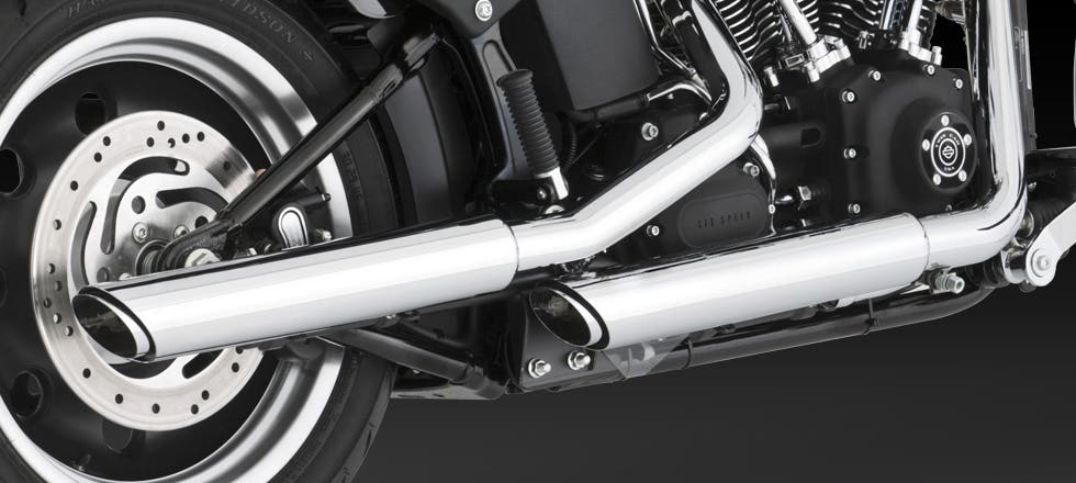 VANCE AND HINES SOFTAIL ROCKER TWIN SLASH SLIP ON MUFFLERS