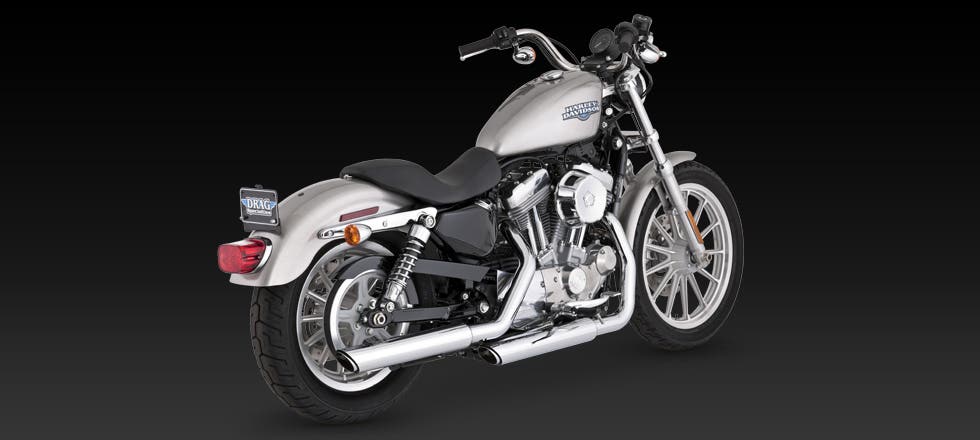VANCE AND HINES SPORTSTER TWIN SLASH SLIP ON MUFFLER