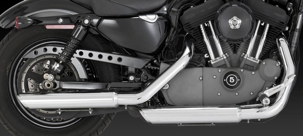 VANCE AND HINES SPORTSTER TWIN SLASH SLIP ON MUFFLER