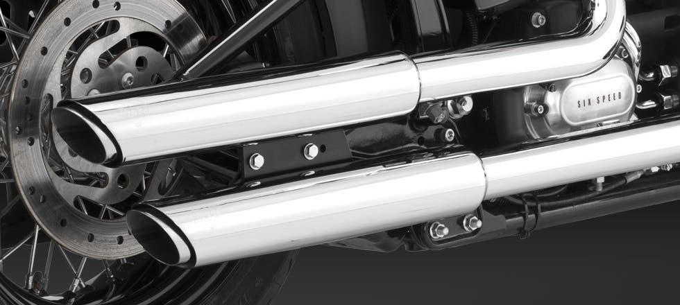 VANCE AND HINES SOFTAIL SLIM TWIN SLASH EXHAUST