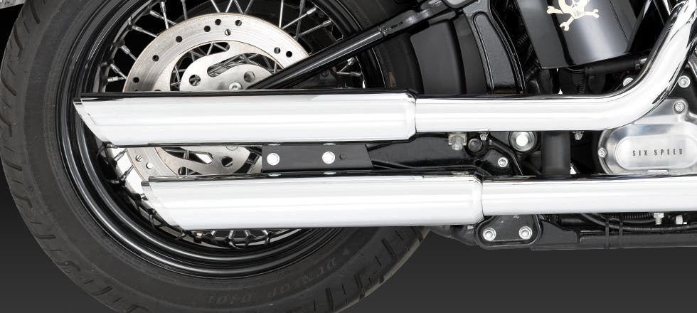 VANCE AND HINES SOFTAIL SLIM TWIN SLASH EXHAUST