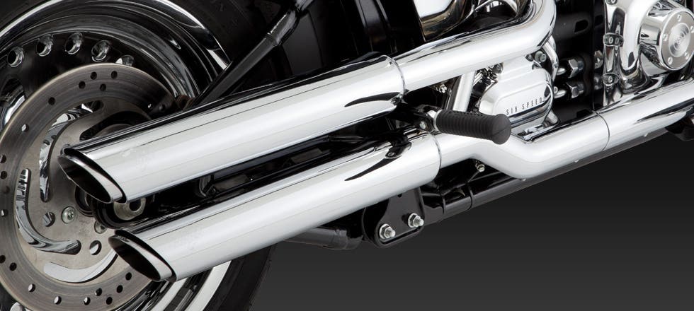 VANCE AND HINES SOFTAIL DEUCE CVO SPRINGER TWIN SLASH VANCE HINES MUFFLERS