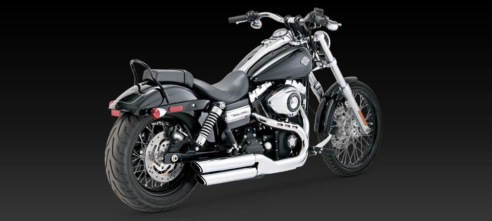 VANCE AND HINES DYNA TWIN SLASH SLIP ON MUFFLERS