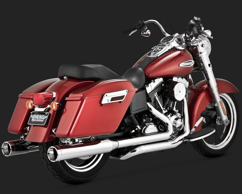 VANCE AND HINES MONSTER DUALS EXHAUST SYSTEM FOR DYNA SWITCHBACK