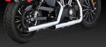 VANCE AND HINES 2014 SPORTSTER STRAIGHTSHOTS HS SLIPON MUFFLER VANCE & HINE EXHAUST
