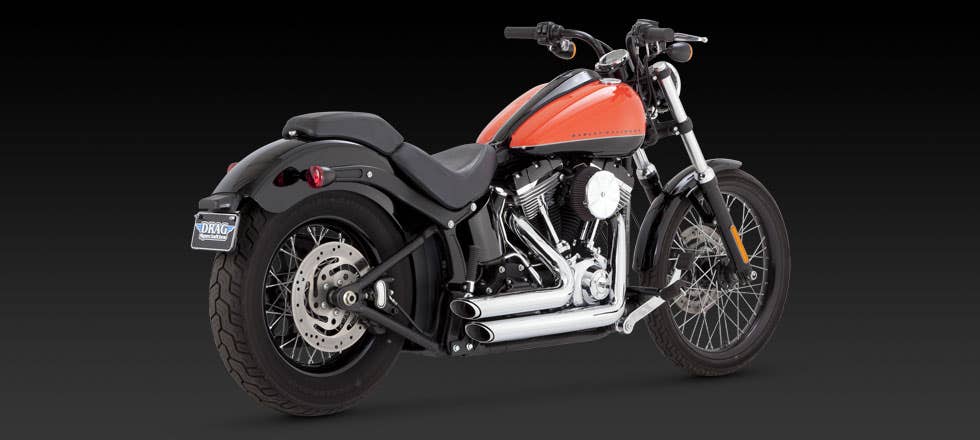 VANCE AND HINES 2014 SPORTSTER SHORTSHOTS STAGGERED