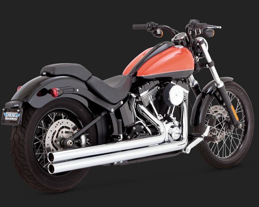 VANCE AND HINES BIG SHOTS LONG EXHAUST SYSTEM FOR SOFTAIL