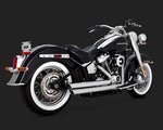 VANCE AND HINES BIGSHOT STAGGERED EXHAUST SYSTEMS CHROME FOR SOFTAIL 18-20 (EXC. FXDR/FXBR/FLFB)