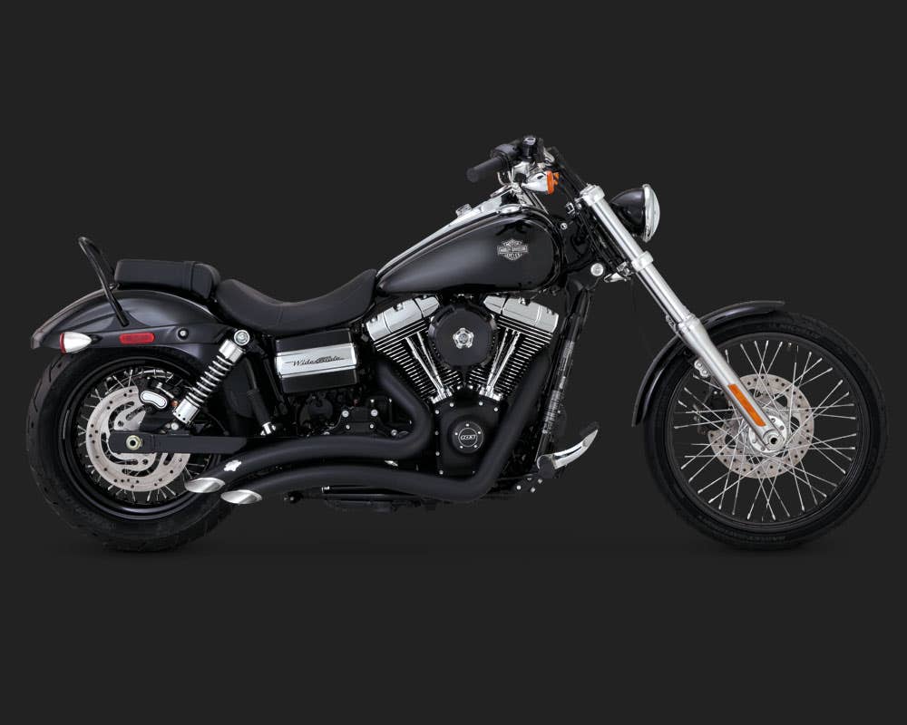 VANCE AND HINES SOFTAIL 86-11 DOUBLE BARREL STAGGD EXHAUST