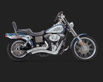 VANCE AND HINES BIG RADIUS 2-2 EXHAUST CHROME FOR DYNA 91-05