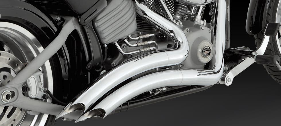 VANCE AND HINES ROCKER & CVO BIG RADIUS EXHAUST MUFFLERS