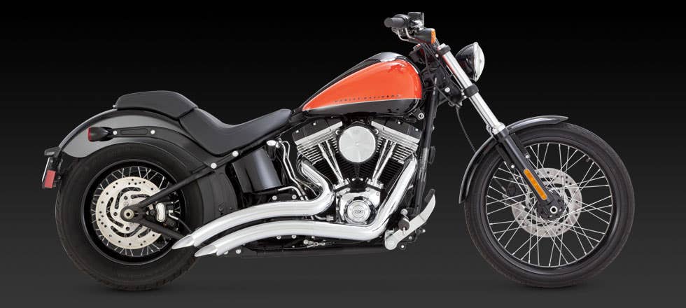 VANCE AND HINES 2012 SOFTAIL BIG RADIUS 2-2 FULL SYSTEM