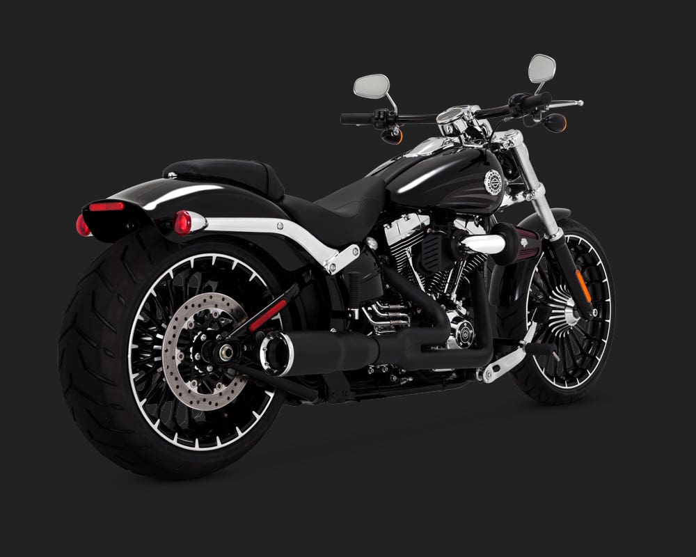 VANCE AND HINES HI-OUTPUT 2-INTO-1 SHORT EXHAUST 08-11 ROCKER
