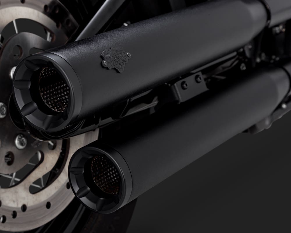 VANCE AND HINES ELIMINATOR 300 SLIP-ONS BLACK FOR SOFTAIL 2018 (EXC FXFBFLDEFLHC-ALL)
